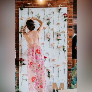 FOR LOVE AND LEMONS KAYLEE EMBROIDERED FLORAL DRESS SIZE XS